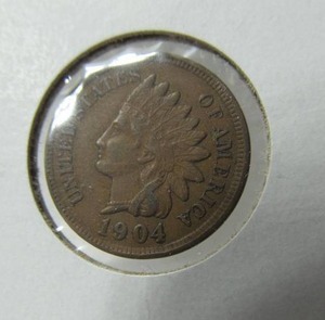 lot 9 image: 1904 Indian Head Full Liberty Penny