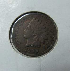 lot 13 image: 1909 Indian Head Penny