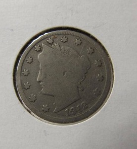 lot 22 image: 1912 S Victory Nickel Rare