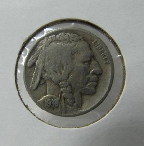 lot 25 image: 1938 D Buffalo Nickel