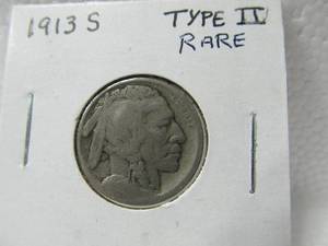 lot 34 image: 1913 S Buffalo Nickel Type II
