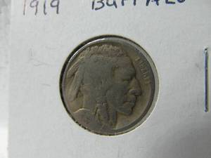 lot 35 image: 1919 Buffalo Nickel