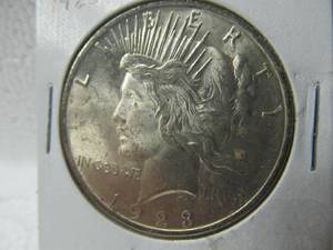 lot 50 image: 1923 Silver Peace Dollar
