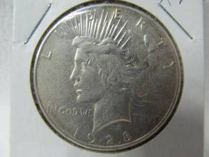 lot 51 image: 1928 S Silver Peace Dollar
