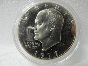 lot 68 image: 1977 Eisenhower Dollar Proof