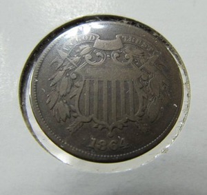 lot 74 image: 1864 Two Cent Piece