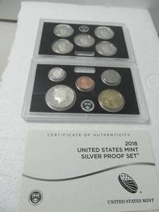 lot 128 image: 2018 Mint Silver Proof Set