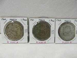 lot 145 image: 3 Mexico Silver Pecos