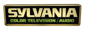 lot 11R image: RR - Vintage Light Up Vintage Sylvania Color Television  Audio Sign