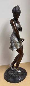 lot 59R image: LLR - Vintage Dancing Lady Art Deco Sculpture