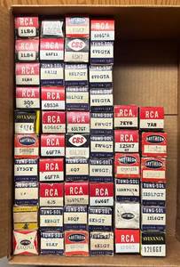 lot 93R image: RR - Vacuum Tubes Collection - Assorted Electron Tubes by RCA, Sylvania, Raytheon and More