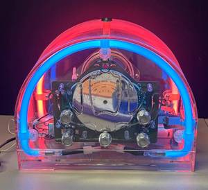 lot 116R image: RR - Hypersonic AMFM Neon Cassette Radio Model 8802C