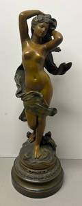 lot 120R image: O - Vintage Titania Bronze Spelter Statue