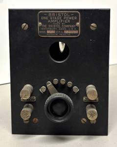 lot 143R image: RR - Bristol Model A One-Stage Power Amplifier - Serial 5063