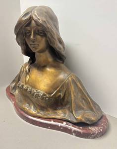 lot 156R image: O - Art Nouveau Bust by Affortuanato Gory