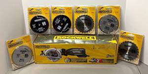 lot 175R image: O - New Rockwell RK3441K 4-12 in Compact Circular Saw with Blades