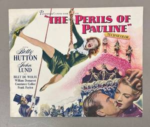 lot 180R image: FR - Paramount The Perils of Pauline Press Book - Vintage Technicolor