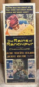 lot 185R image: FR - Vintage The Rains of Ranchipur Promotional Poster - Unframed