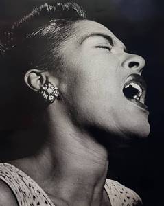 lot 198R image: FR - Billie Holiday Print - The Golden Age of Jazz Unframed Print