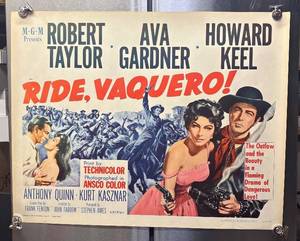 lot 200R image: FR - Ride, Vaquero Unframed Movie Poster - Technicolor Print