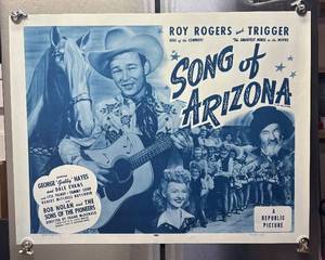 lot 204R image: FR - Roy Rogers Song of Arizona Unframed Print