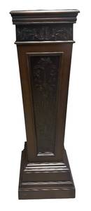 lot 221R image: FR - New Faux Metal Inlay Accent Pedestal