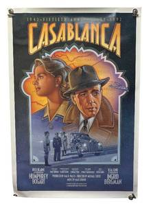 lot 232R image: RR - Casablanca Film 50th Anniversary Unframed Poster