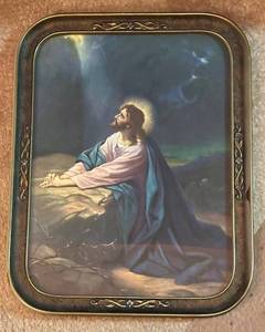 lot 246R image: FR - Vintage Christ in Gethsemane Print by Johann Michael Ferninand