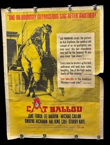 lot 255R image: RR - Vintage Cat Ballou Unframed Poster
