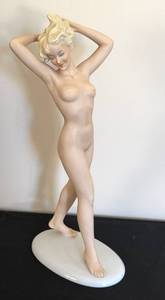 lot 20D image: DR - SchauBauch Kunst Germany - Vintage Porcelain Nude Figurine