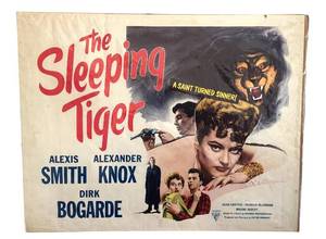 lot 32J image: DR - Vintage The Sleeping Tiger Movie Poster