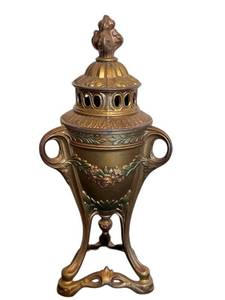 lot 57D image: DR - Bronze Incense Burner  Censer - Antique French Art Nouveau
