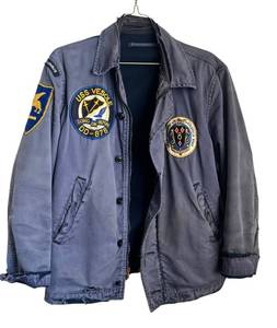 lot 87D image: DR - Vintage N-4 U.S. Navy Deck Jacket - USS Vesole DD-878 Patch & USS Columbus Patch - Size SmallMedium