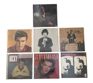 lot 92D image: DR - Vintage Vinyl LP Lot - Judy Garland, Ricky Nelson, Peggy Lee & Frank Sinatra (Lot of 9)