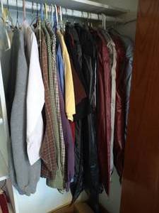 lot 61 image: Right Side of Closet - Mens Suits, Ties, and Tux Shirt