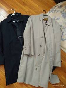 lot 76 image: (2) Mens Trench Coats