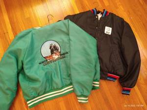 lot 85 image: (2) Mens Vintage Lined Windbreakers