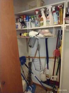 lot 92 image: Left Side of Closet - Cleaning Supplies, Chemicals