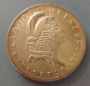 lot 108 image: Liberty Metals 1 oz Silver Round