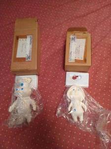 lot 154 image: Pillsbury Dough Boy & Girl Figurines with Boxes