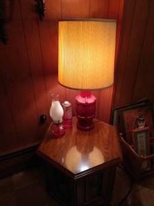 lot 162 image: Table With Lamps