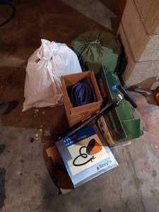 lot 201 image: (2) Pumps, Air Mattresses, & Sleeping Bags