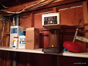 lot 238 image: Vintage Bunn, Plumbing Snake, Etc.