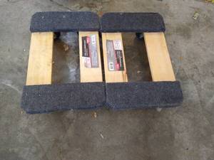 lot 261 image: (2) 18 x 12 Hardwood Dollies