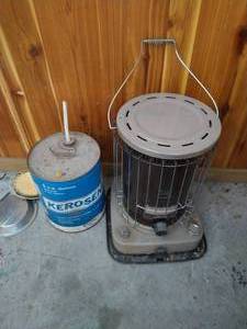 lot 263 image: Sears Kerosene Heater & Kerosene Fuel Can