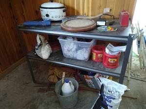 lot 265 image: Metal Shelf & Contents