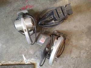 lot 287 image: (3) Corded Power Tools