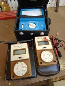lot 299 image: (3) Vintage Multimeters