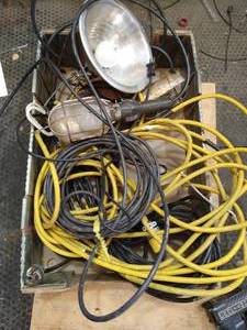 lot 302 image: Lot of Extention Cords & Lights
