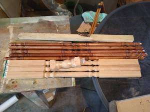 lot 315 image: Wooden Spindles